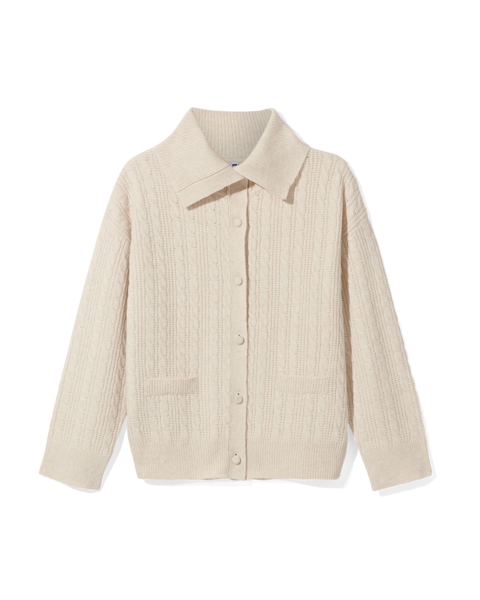 damesvest gebreid Ocean gebroken wit gebroken wit - 36245740OFFWHITE - HEMA