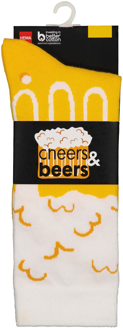 sokken met katoen cheers&beers - 4103417 - HEMA
