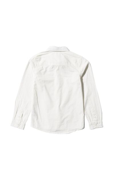 kinder overhemd met vlinderdas wit wit - 1000029580 - HEMA