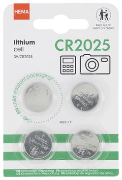 Sneeuwwitje Naar Tussen CR2025 lithium batterijen - 4 stuks - HEMA