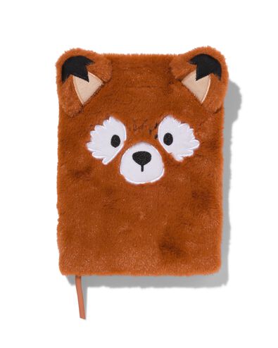notitieboek gelinieerd fluffy rode panda A5 - 14130095 - HEMA notitieboek gelinieerd fluffy rode panda A5 - 14130095 - HEMA