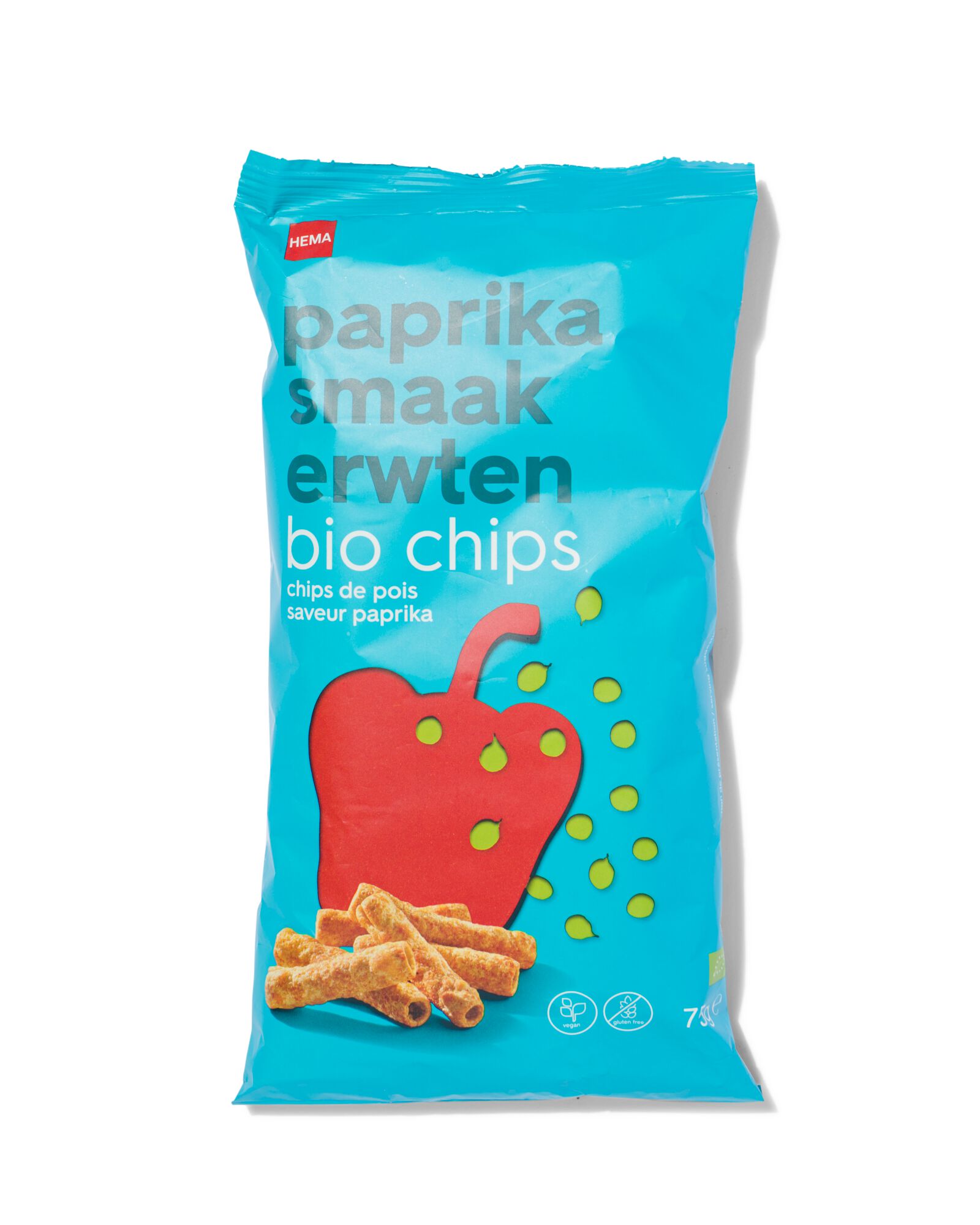 Image of HEMA Bio Chips Erwten 75gram Paprika