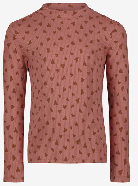 kinder t-shirt rib roze - 1000028365 - HEMA