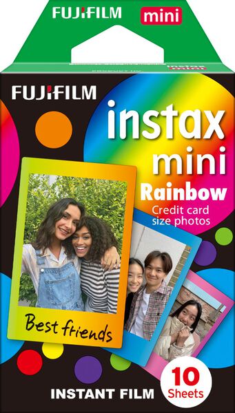kat tyfoon Verstikkend Fujifilm instax mini fotopapier rainbow 10-pak - HEMA