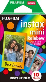 Fujifilm instax mini fotopapier rainbow 10-pak - 60300394 - HEMA