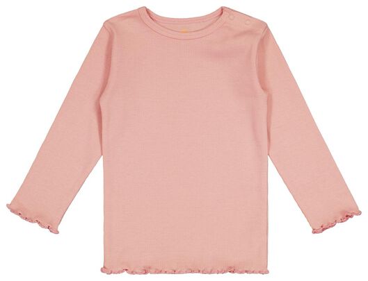 baby pyjama rib roze roze - 1000026430 - HEMA