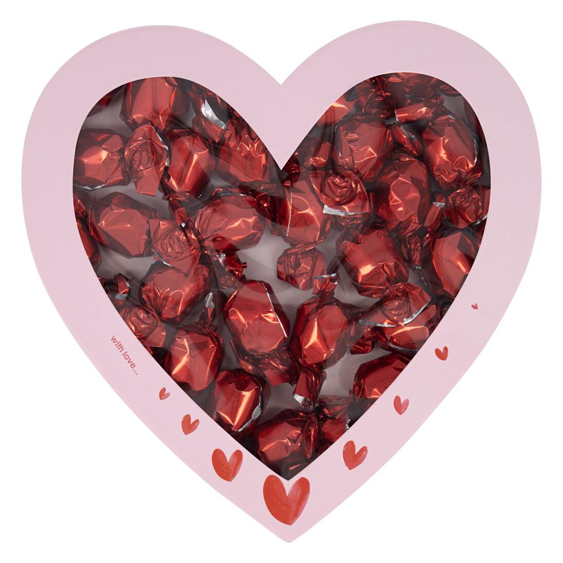 verkoper vrijgesteld kwaadaardig chocolade in hartvormige doos - HEMA