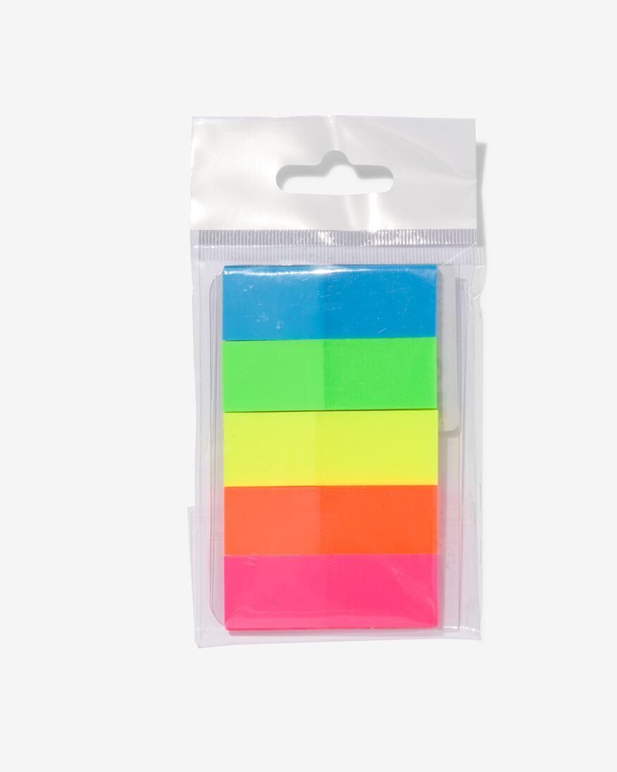 sticky bookmarks blokjes - 5 stuks - 14170024 - HEMA
