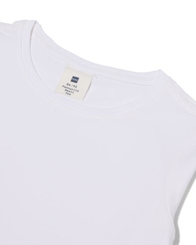 kinder t-shirts - 2 stuks wit wit - 1000013796 - HEMA
