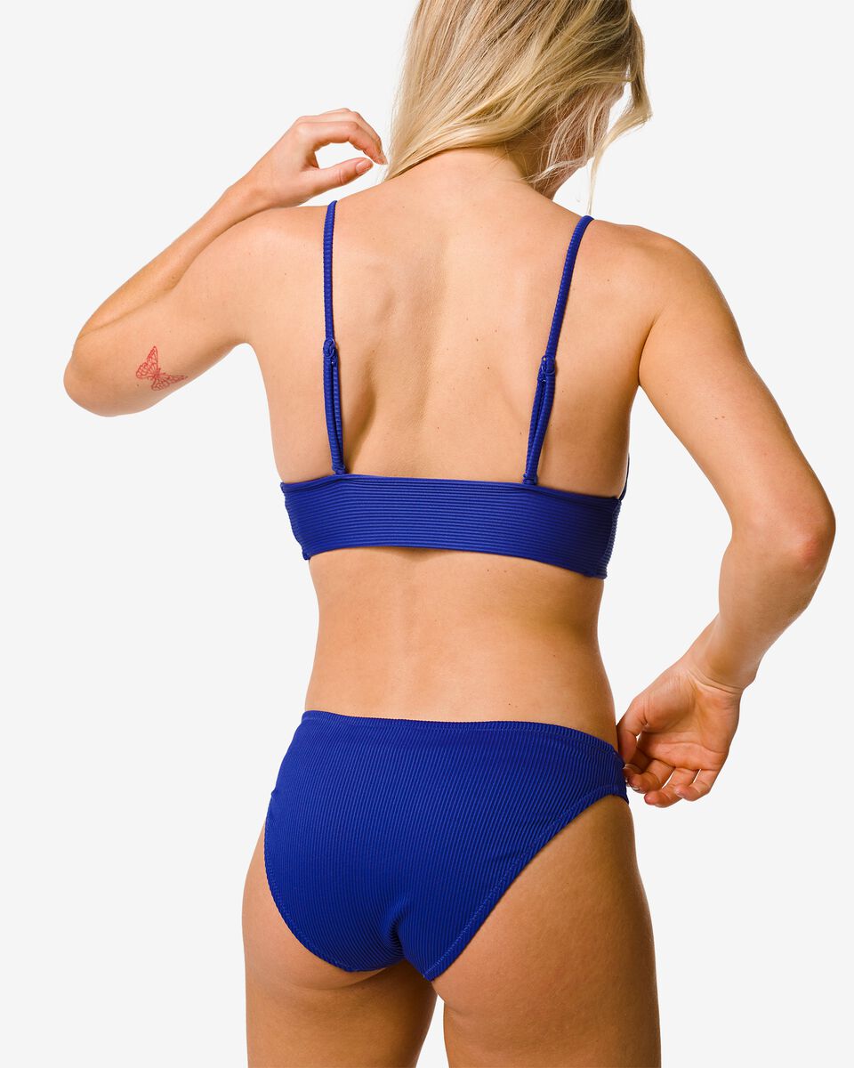 dames 3-in-1 triangel bikinitop kobaltblauw kobaltblauw - 1000031097 - HEMA