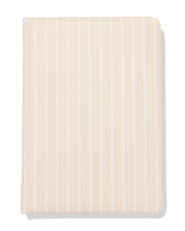 notitieboek A5 PU strepen - 14540258 - HEMA