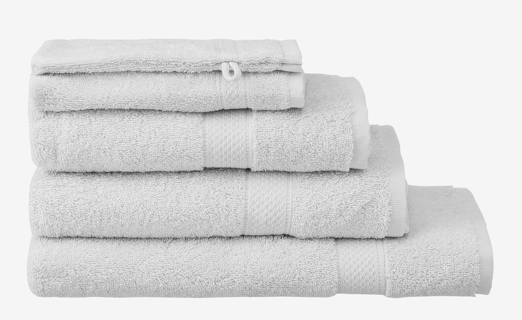 Draaien puur Badkamer handdoeken - zware kwaliteit lichtgrijs - HEMA