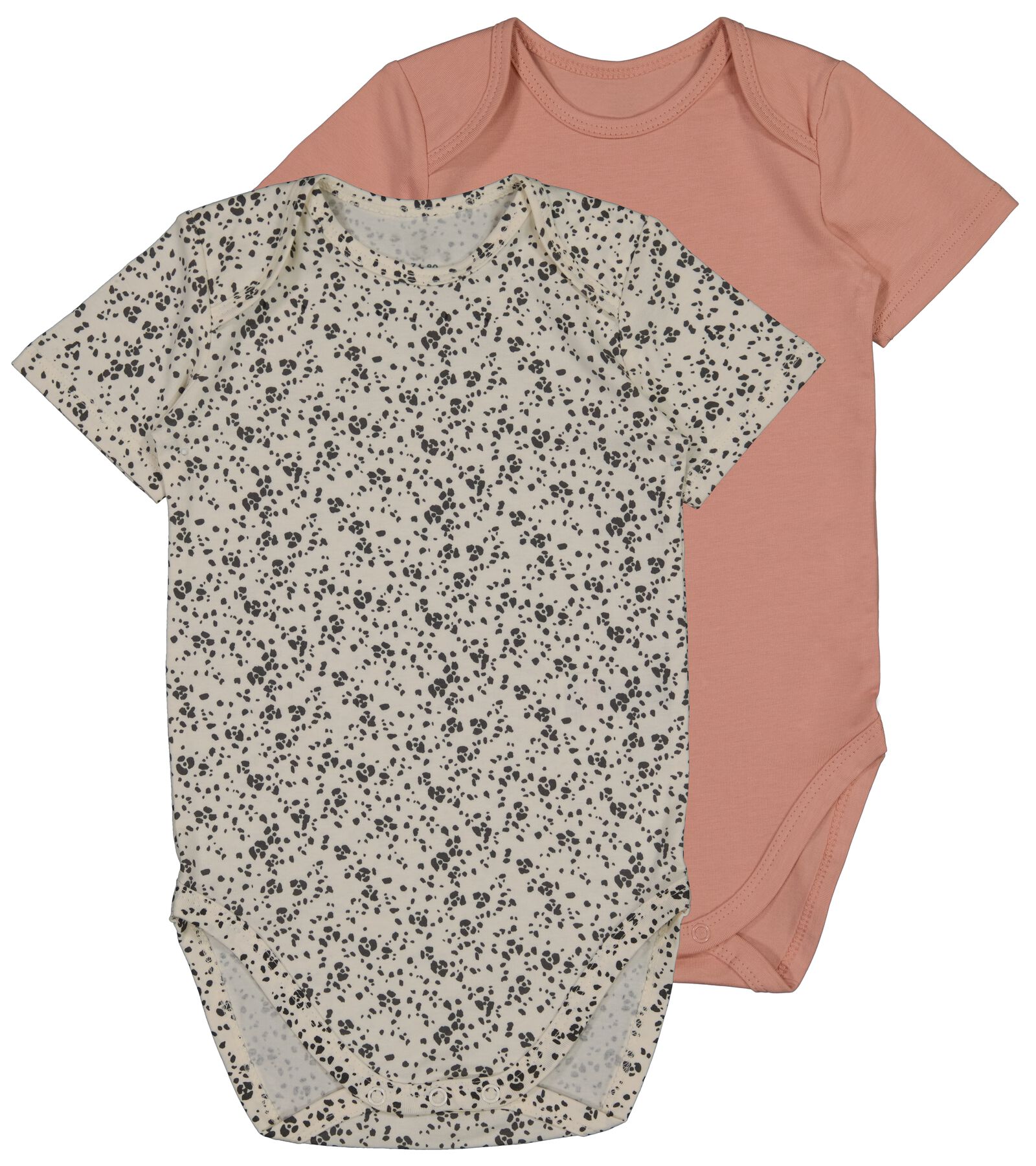 rompers met stretch - 3 stuks roze - 1000027327 - HEMA