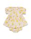 baby kledingset jurk en broekje mousseline citroenen perzik 86 - 33047755 - HEMA