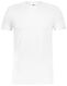 heren t-shirt slim fit o-hals extra lang bamboe wit XL - 34272744 - HEMA