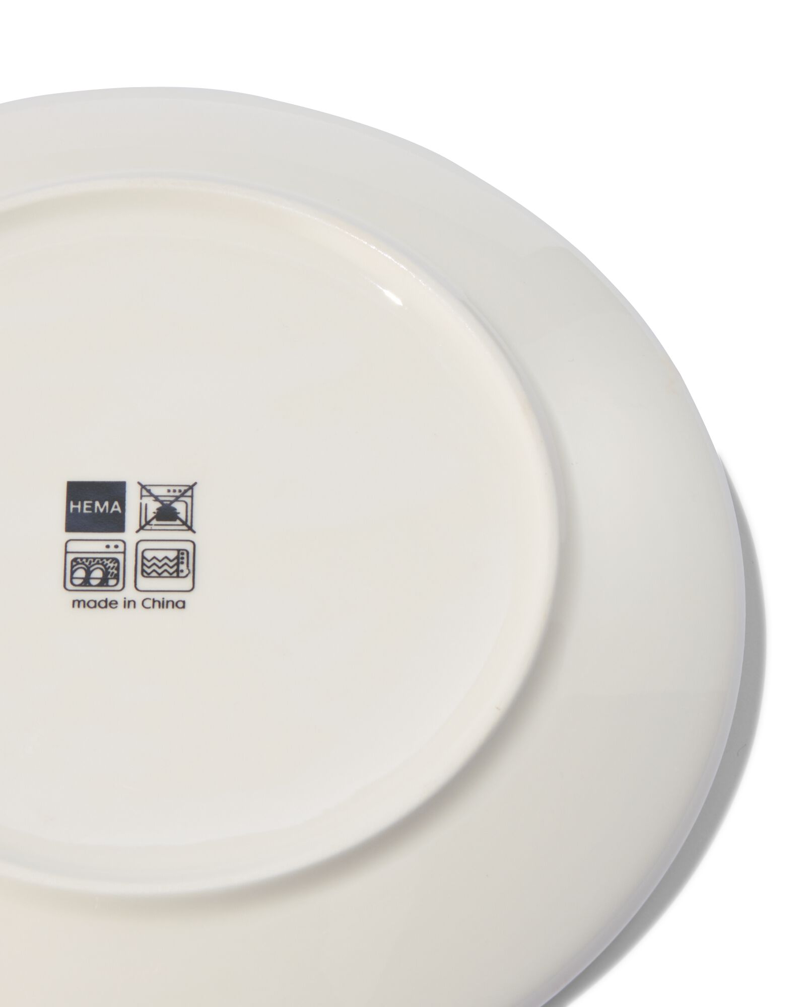 gebaksbord - 16 cm - Rome - new bone - wit - 9602045 - HEMA