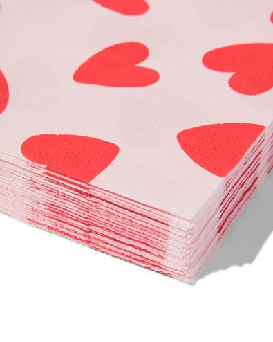servetten hart 33x33cm - 20 stuks - 14250200 - HEMA