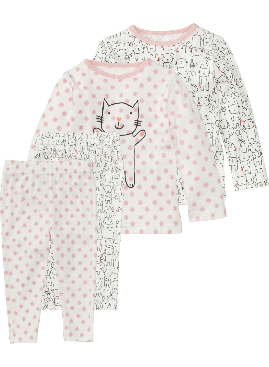 2-pak Baby Pyjama's Gebroken Wit