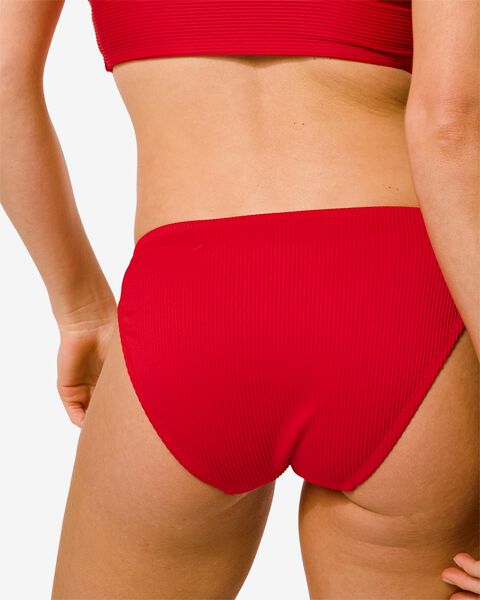 dames bikinibroekje middelhoge taille rood rood - 1000031096 - HEMA