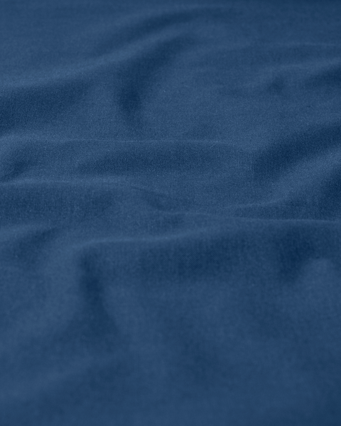 hoeslaken - zacht katoen blauw blauw - 1000027776 - HEMA