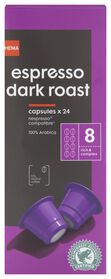 koffiecups espresso dark roast - 24 stuks - 17180006 - HEMA