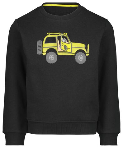 kindersweater jeep zwart - 1000021257 - HEMA