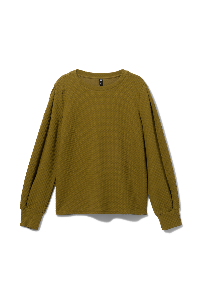 dames sweater Cherry groen - 1000028846 - HEMA