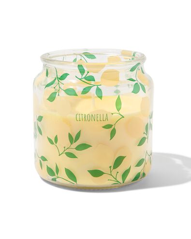 citronella geurkaars in glas met Ø10x10 - 13502929 - HEMA