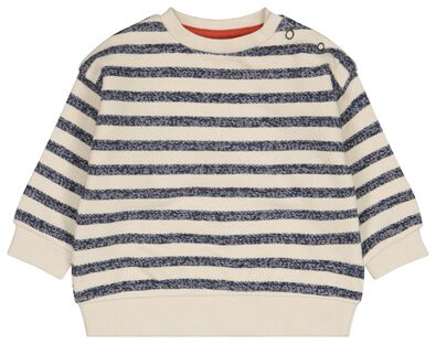 babysweater strepen gebroken wit - 1000024426 - HEMA