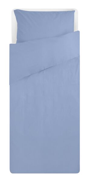 dekbedovertrek - zacht katoen - uni ijsblauw - 1000027949 - HEMA