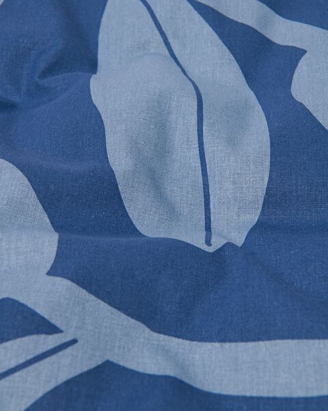 dekbedovertrek zacht katoen tulp blauw blauw - 1000031048 - HEMA