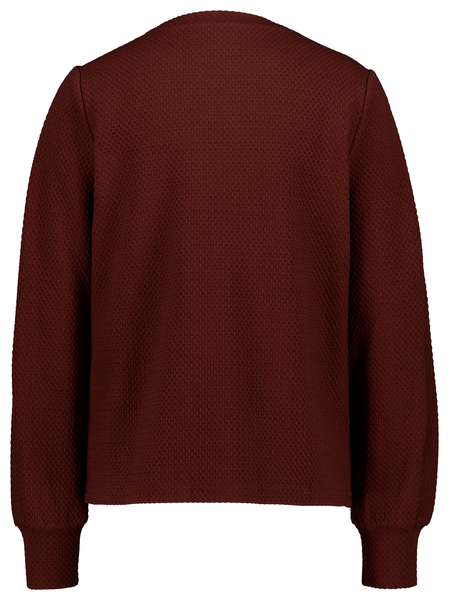 dames sweater Cherry bruin - 1000029489 - HEMA