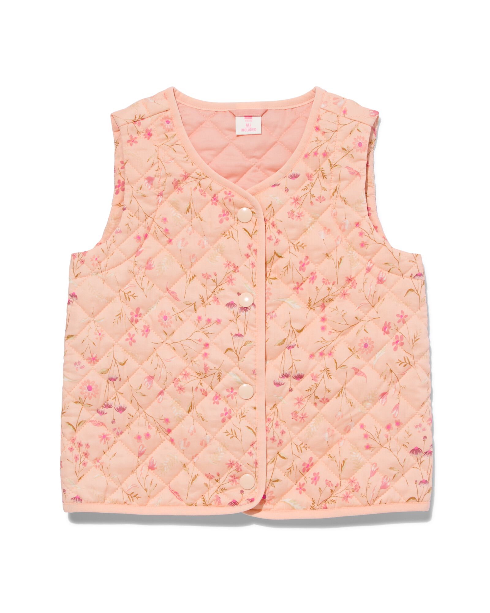 kinder gilet gewatteerd multicolor multicolor - 1000032423 - HEMA