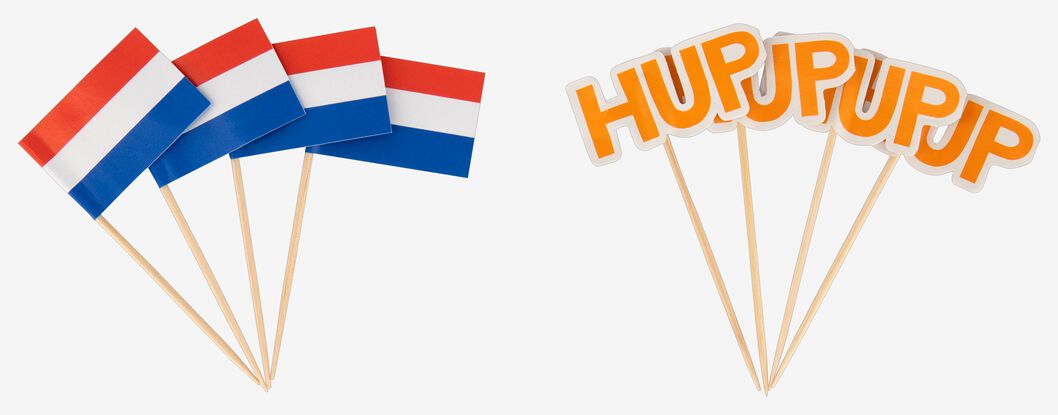 Posters Dicteren Televisie kijken cocktailprikkers Nederland - 8 stuks - HEMA