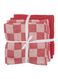 thee-en keukendoeken - katoen - rood - 4 stuks - 5450018 - HEMA