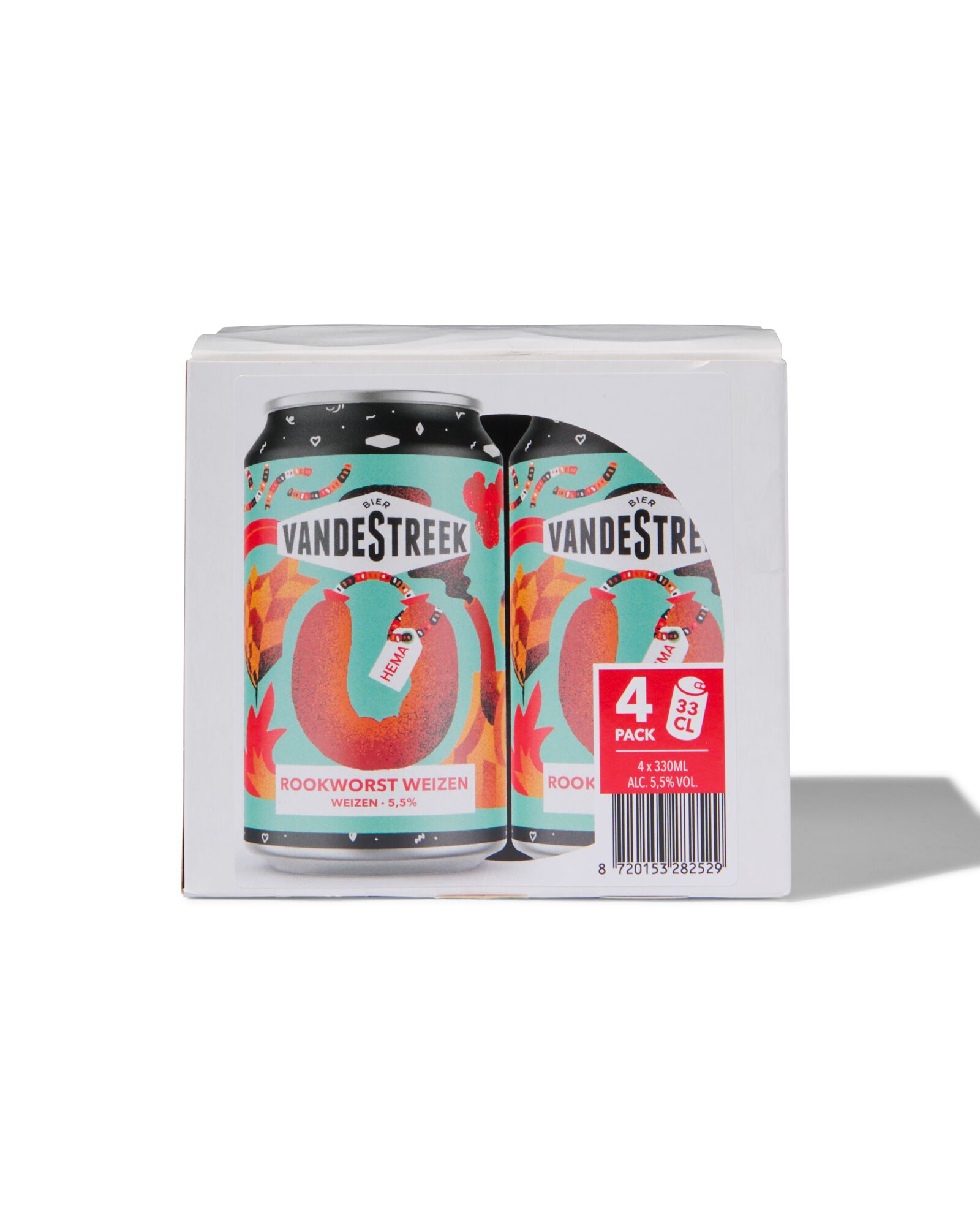 vandeStreek rookworst Weizen - 4 stuks - 17450101 - HEMA
