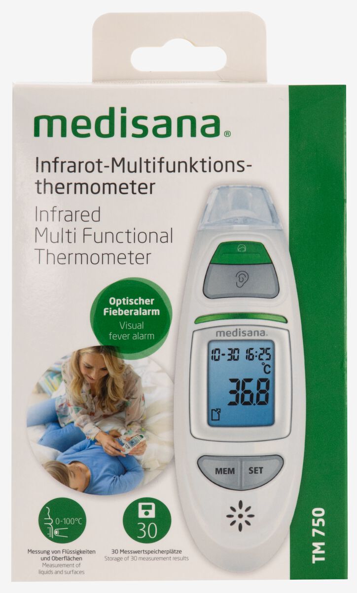 samenkomen boot meubilair Medisana infrarood multifunctionele thermometer - HEMA