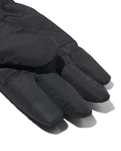 dames handschoenen waterafstotend met touchscreen zwart M - 16460372 - HEMA