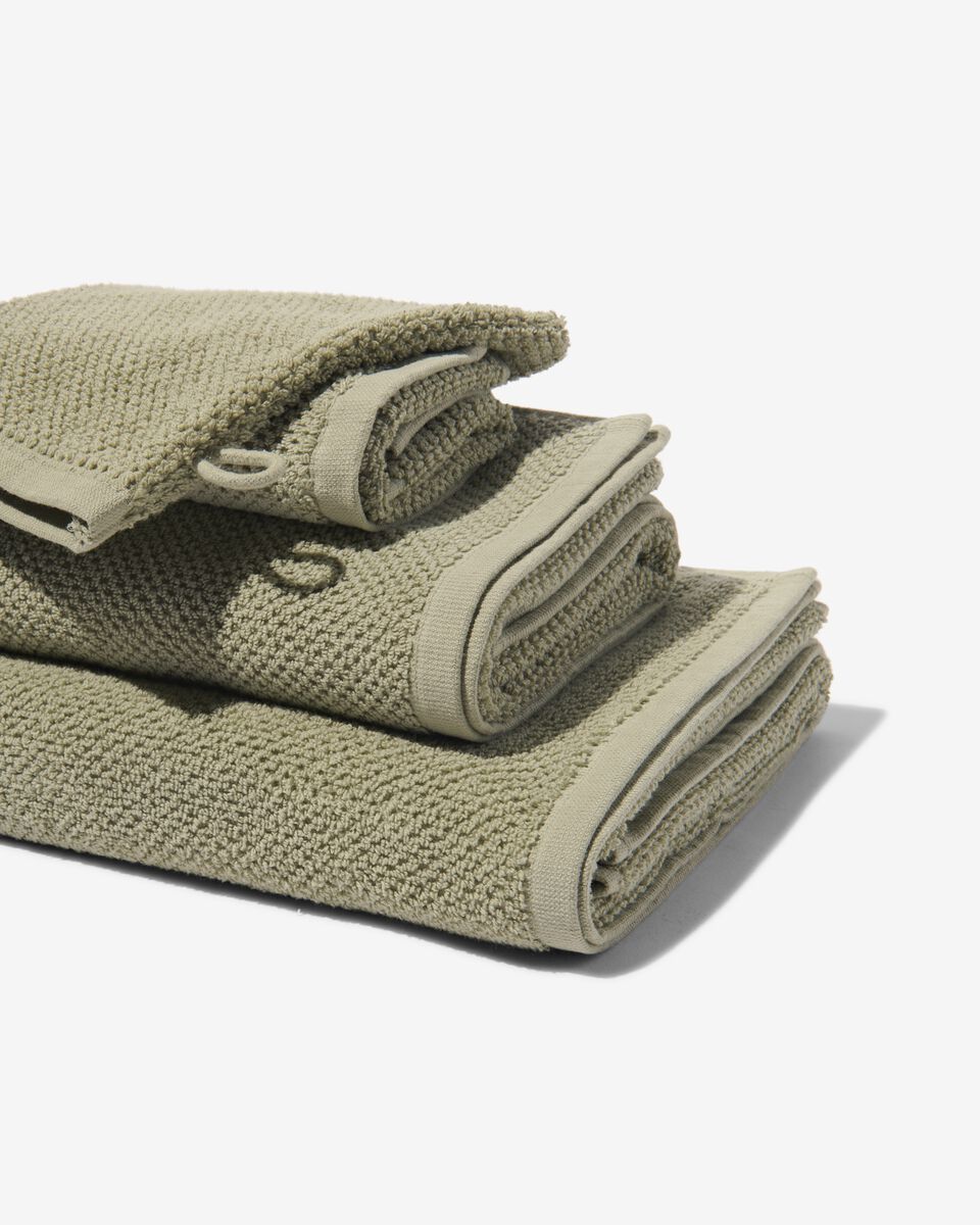 Azië Ontaarden verlichten handdoeken tweedekans recycled katoen lichtgroen - HEMA