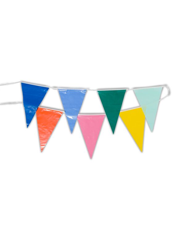vlaggenlijn plastic kleurrijk 10m - 14230103 - HEMA