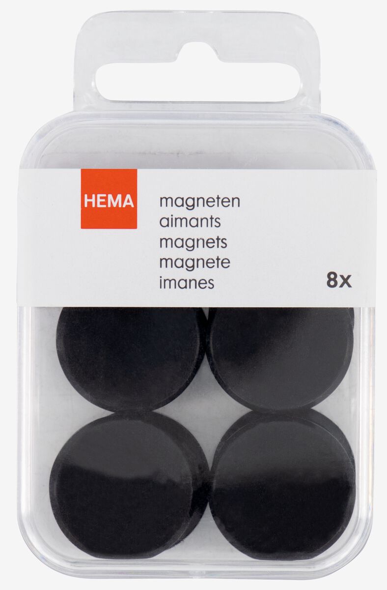 magneten Ø2.3 cm - 8 stuks - 14811007 - HEMA