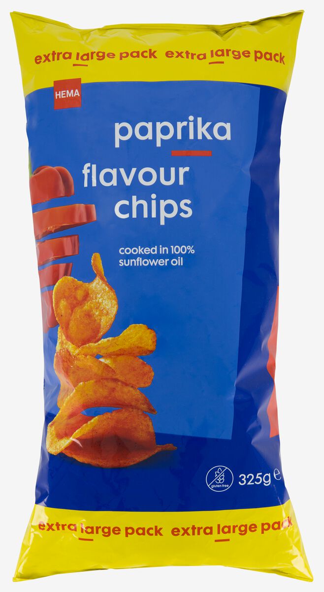 chips paprika 325gram - 10656219 - HEMA