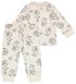 baby pyjama velvet vos wit - 1000028709 - HEMA