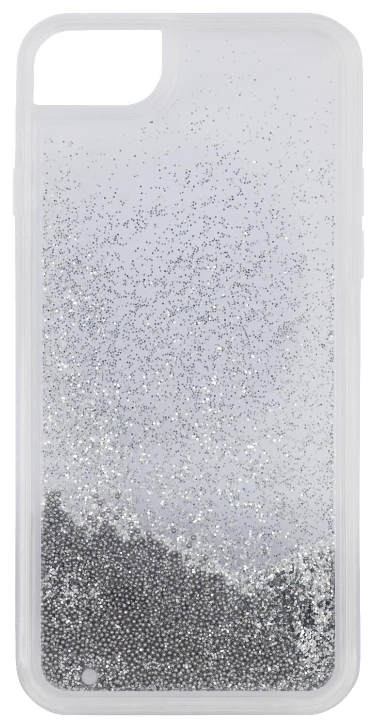 HEMA Softcase IPhone 6/6s/7/8/SE2020 Beads Zilver