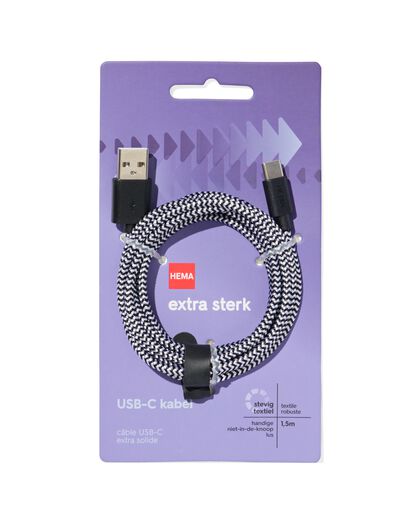 laadkabel USB/USB-C 1.5m - 39630175 - HEMA