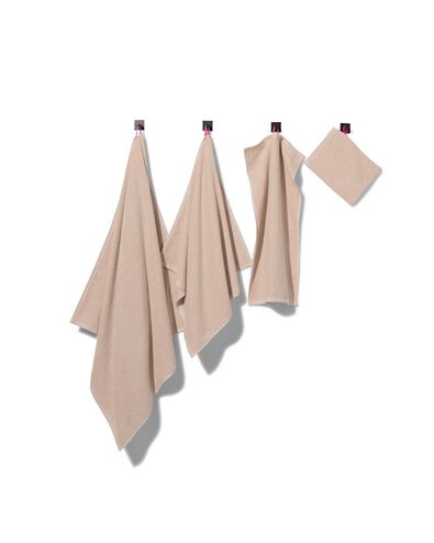 handdoek 50x100 zware kwaliteit beige rijstkorrel zand handdoek 50 x 100 - 5250227 - HEMA