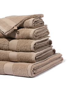 handdoeken - zware kwaliteit taupe - 1000029030 - HEMA