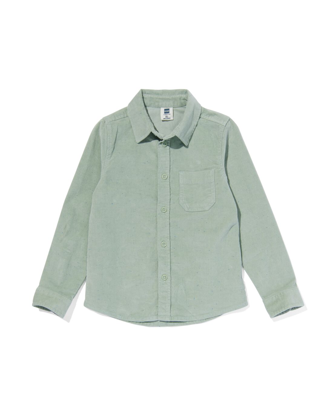 HEMA Kinderoverhemd Corduroy Groen (groen)