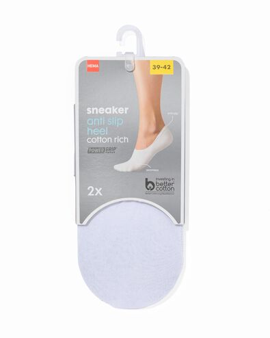 sneakersokken - 2 paar wit wit - 1000001235 - HEMA