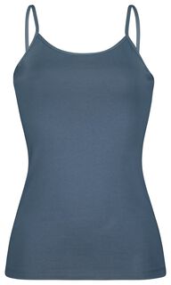 Dameshemd Spaghettibandjes Middenblauw (middenblauw)
